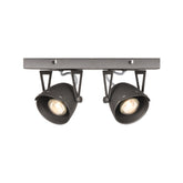 Spot Cap led - Grijs - Metaal - 2 Lichts